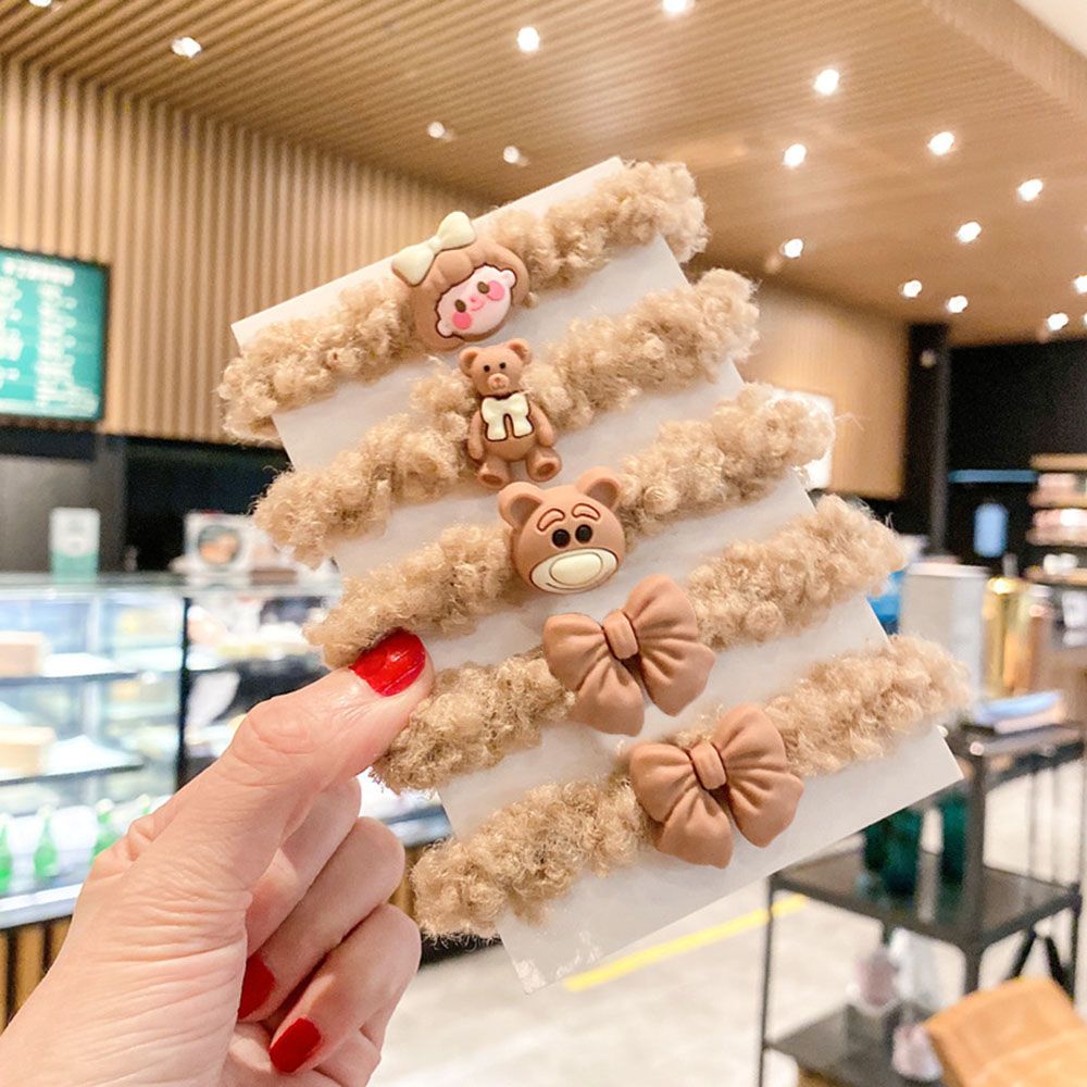 Dây Buộc Tóc Cao Su Mềm Co Giãn Kiểu Hoạt Hình Đáng Yêu Cho Bé