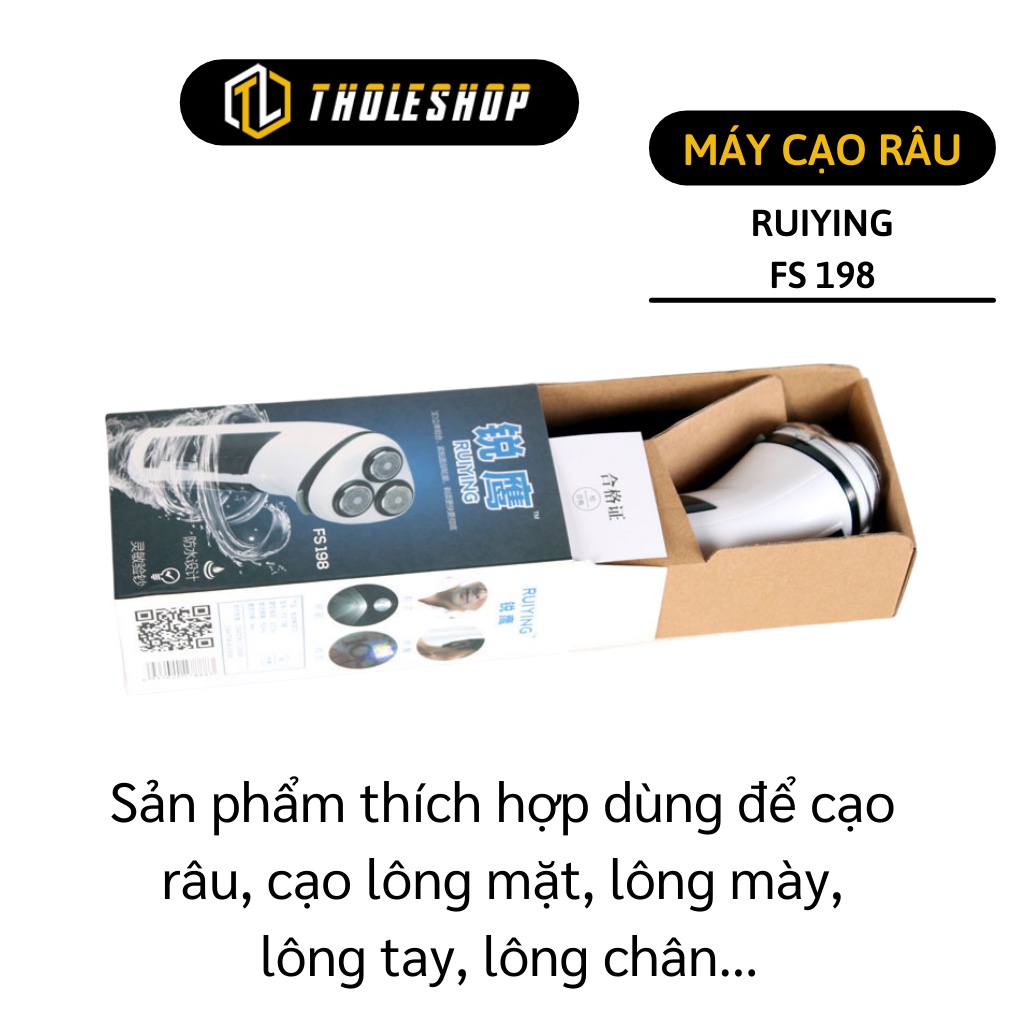 Máy Cạo Râu Ruiying FS198 sạc pin cao cấp tại nhà tiện dụng - Máy cạo lông có đèn led 2581