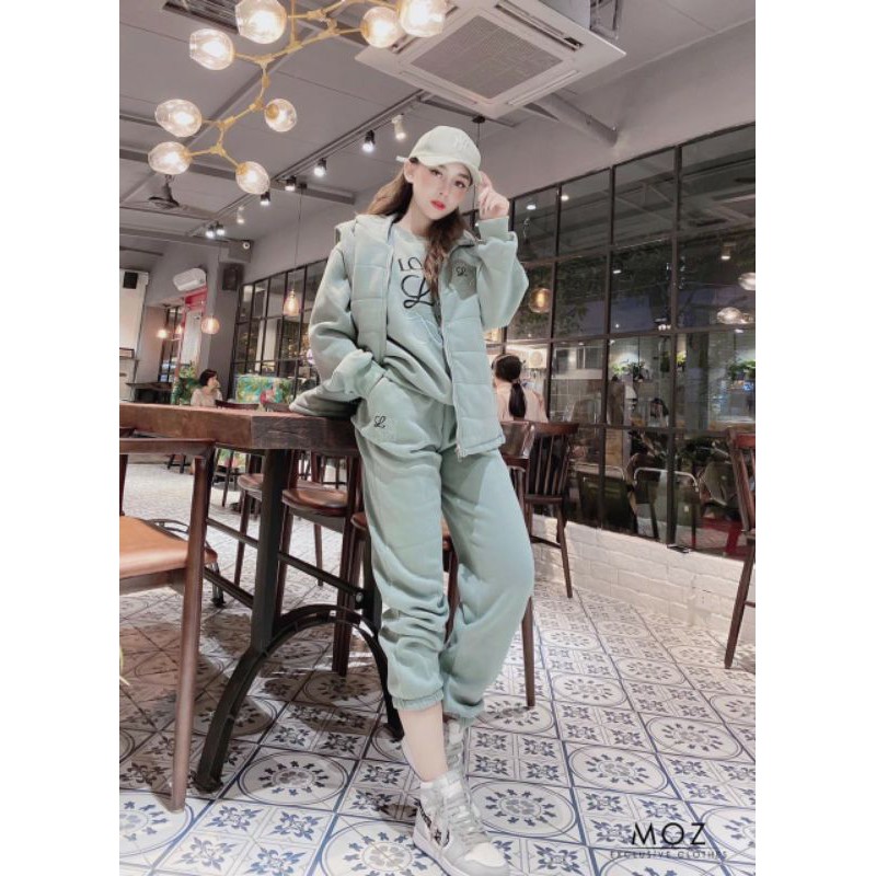 BÁN SỈ SET NỈ BÔNG CHỮ LOVE 3 MÀU CHO NỮ BN26