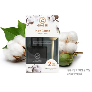 Nước hoa ô tô hàn quốc grasse 45 ml vị cotton-car diffuser