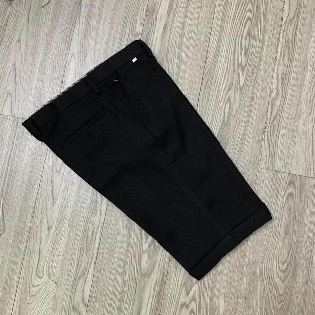 Quần short nam ngắn dáng tây âu Hàn Quốc ôm slimfit, quần tây nam ngắn vải chéo chống nhăn