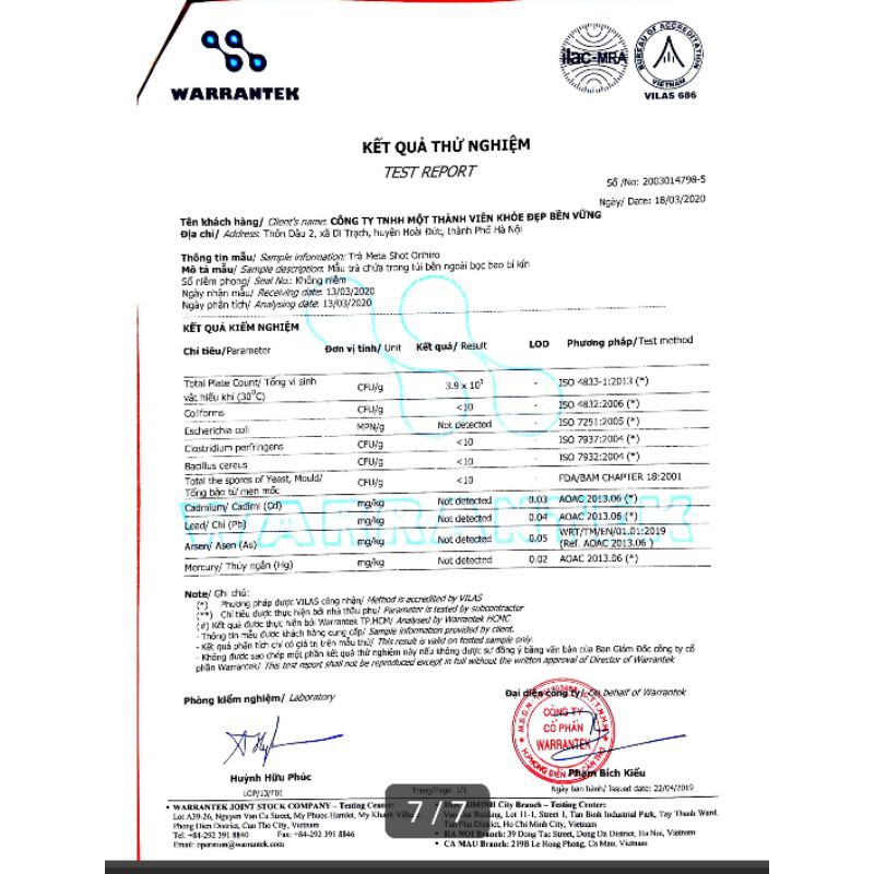 Trà diếp cá Orihiro Nhật Bản 60 gói