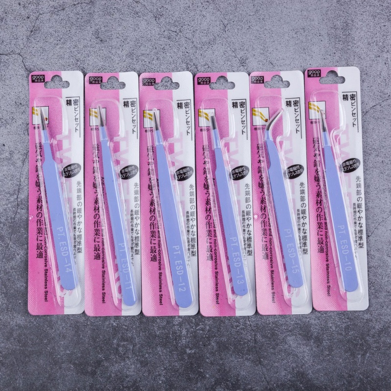 Set 6 Nhíp Làm Trang Sức Bằng Thép Không Gỉ