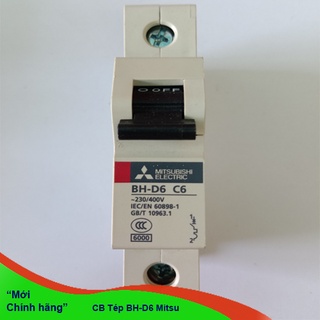 Aptomat mcb bh-d6 1p type c n mitsubishi