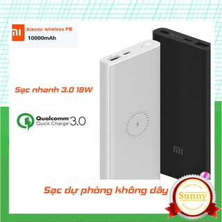 Pin sạc dự phòng không dây Xiaomi 10000mAh  - SẠC DỰ PHÒNG KẾT HỢP ĐẾ SẠC KHÔNG DÂY XIAOMI - Bảo hành 6 tháng