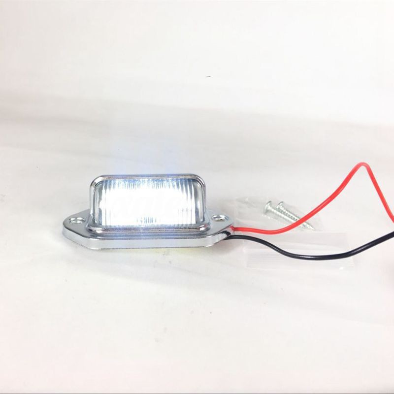 Đèn LED gắn biển số xe hơi 12-24V 6 bóng siêu sáng