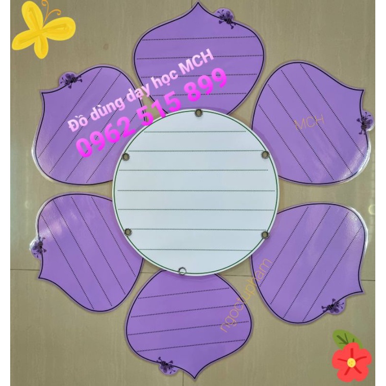 💥 "Bảng nhóm 6 xoay đa năng Nhị Tròn trắng" Đủ màu sắc.