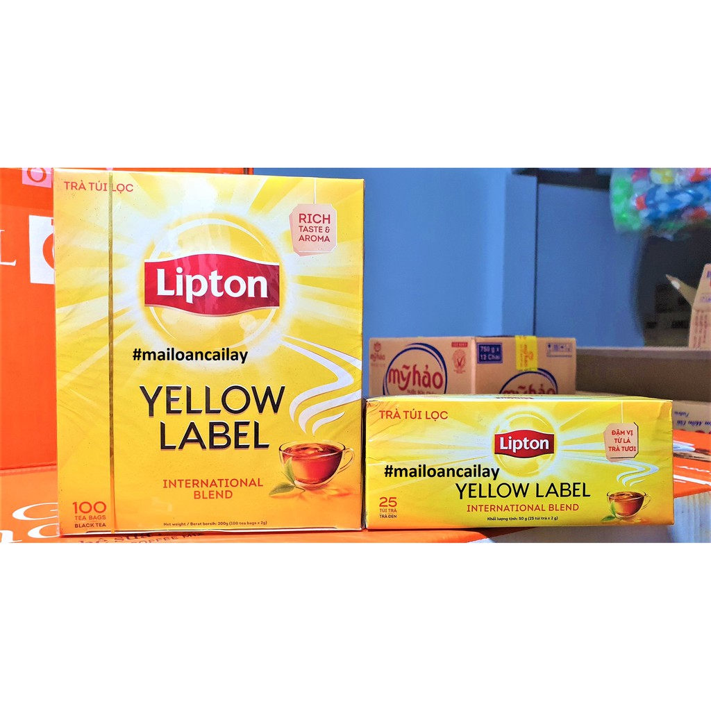 Trà LIPTON túi lọc 100 gói (Hàng công ty có nhãn Việt)