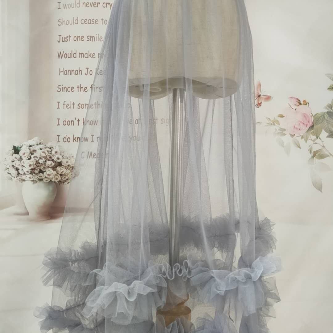 Fairy Skirt Single Layer Yarn High Waist Yarn Skirt A Women's Long Pettiskirt Midi skirt D148 | BigBuy360 - bigbuy360.vn