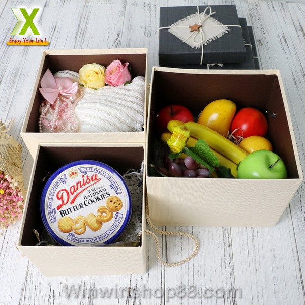 Hộp quà vuông dạng vintage sang trọng cao cấp - Muasamhot1208