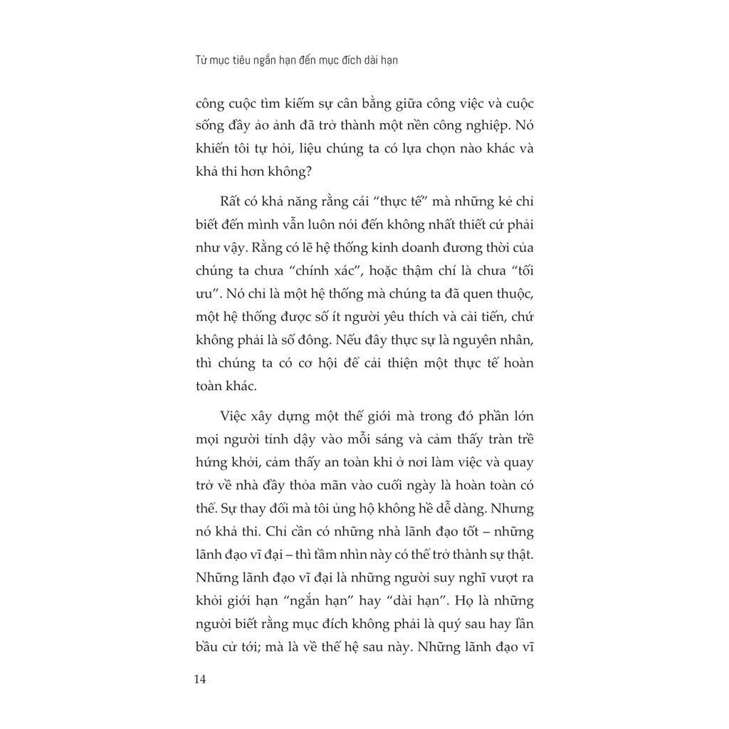 Sách - Từ Mục Tiêu Ngắn Hạn Đến Mục Đích Dài Hạn