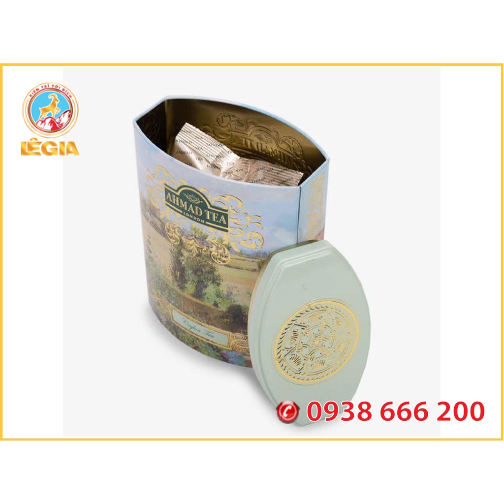 Trà AHMAD CEYLON Hình Bầu Dục 100G (Hộp Thiếc) - AHMAD CEYLON TEA
