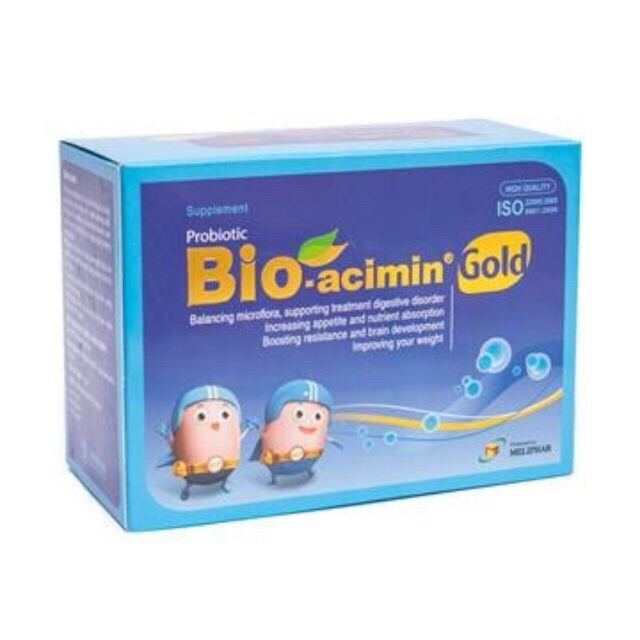 CỐM BIO ACIMIN GOLD GIÚP BÉ TIÊU HÓA KHỎE VÀ ĂN NGON HỘP 30 GÓI