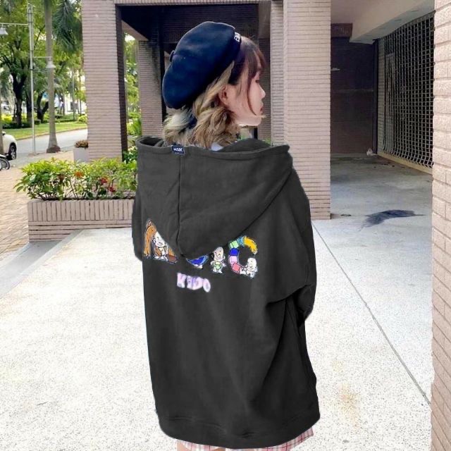 Áo Khoác Nỉ Bông Kido Form Rộng Chất Vải Đẹp Mịn❤️Áo Khoác Nữ Unisex Nỉ Siêu Xinh | BigBuy360 - bigbuy360.vn