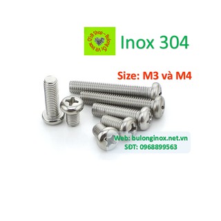Vít pake inox đầu tròn chậu