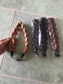 Tóc giả tết hình rít❤️freeship