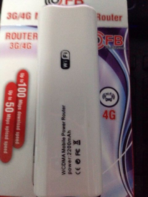 Bộ phát wifi bằng sim 3G FB-Link BW07 kiêm pin dự phòng 2.200mAh