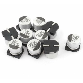 SET 5 CON Tụ nhôm 220uf25v chân dán SMD Capacitor