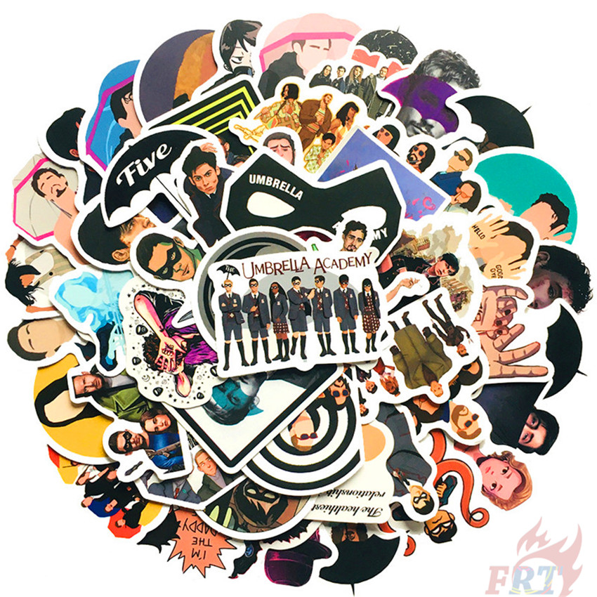 Set 50 hình dán The Umbrella Academy - Series 03 TV Shows DIY thời trang chống nước