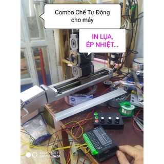 Máy In Lụa, Máy Ép Nhiệt....Có thể lên Tự Động với Combo này