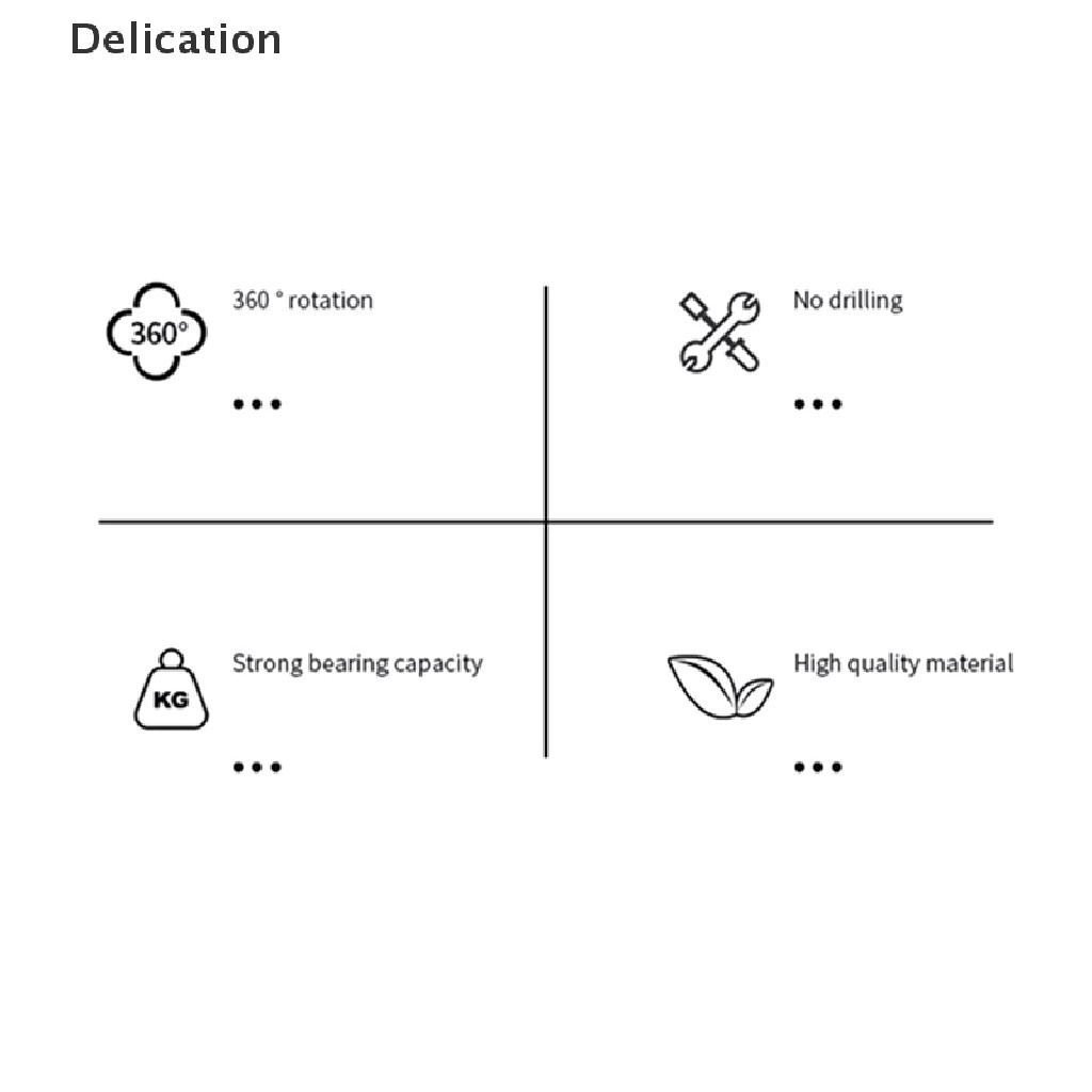 [Delication] 360° Giá Đỡ Để Đồ Dùng Nhà Bếp Có Thể Xoay Được