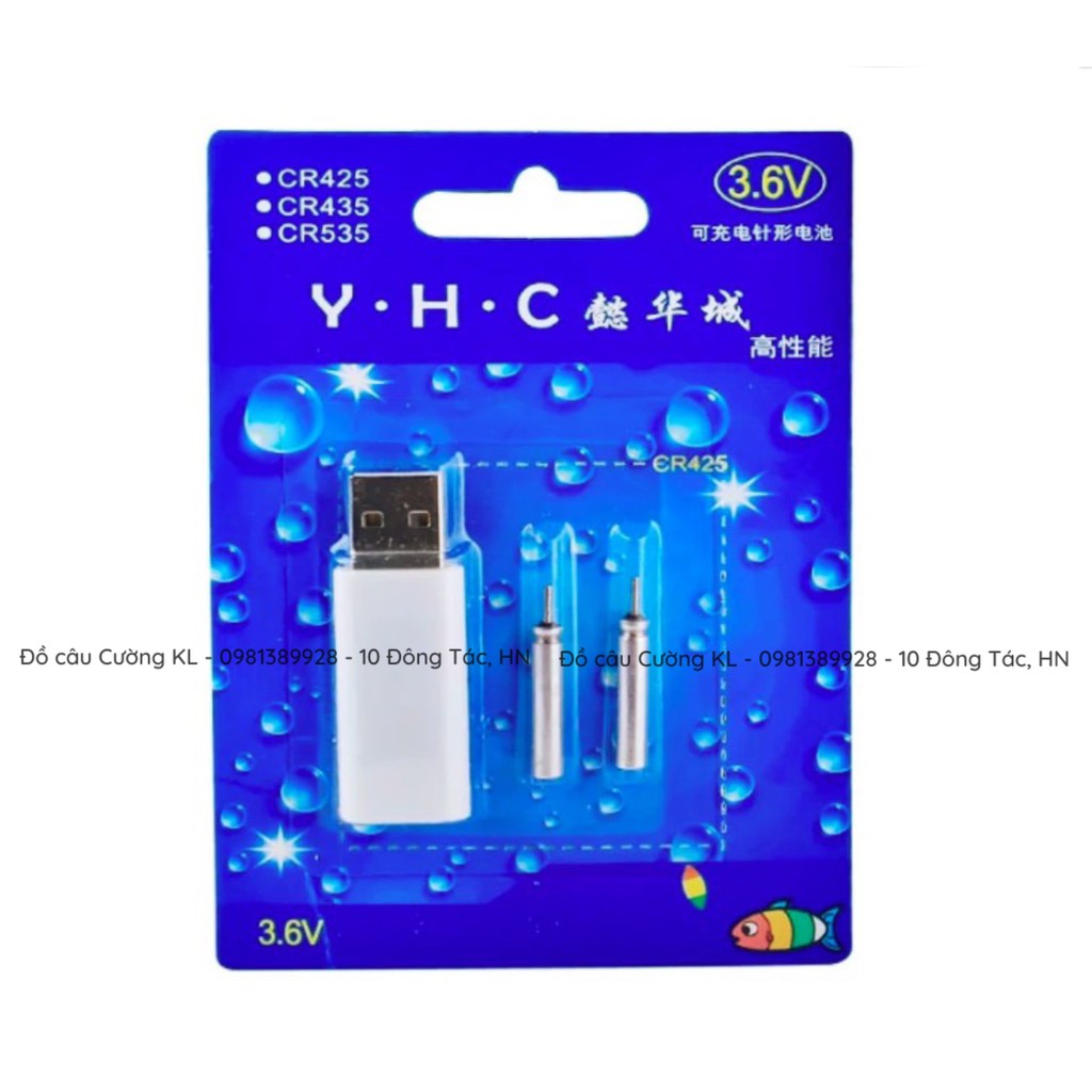 Bộ sạc USB pin câu tay CR425