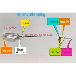 Combo mồi câu UL cá mương