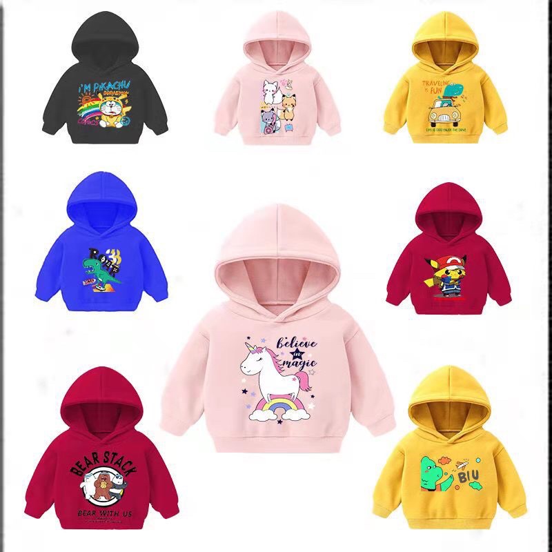 áo hoodie nỉ lót lông giữ nhiệt cho bé trai bé gái Quảng Châu cho bé 18-30kg