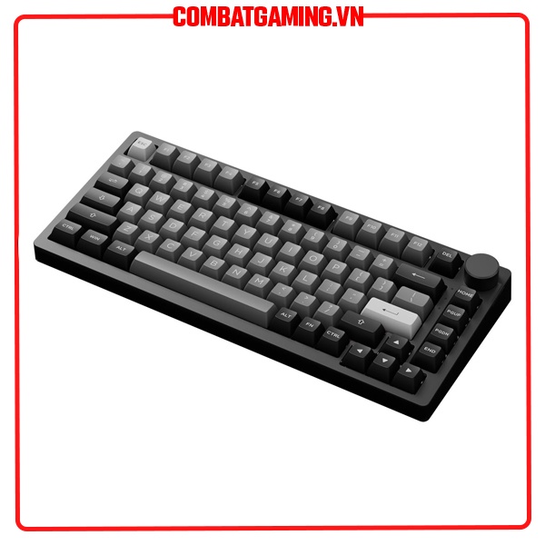 Bàn phím Cơ Không Dây Akko PC75B Plus Black & Silver