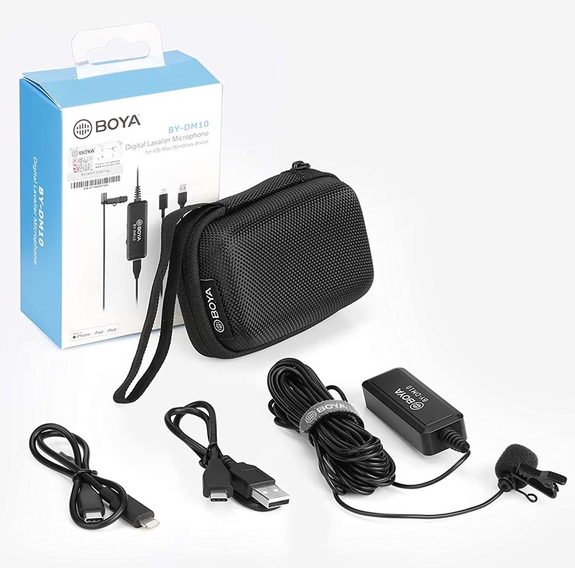 [BẢO HÀNH 2 NĂM] BOYA BY-DM10 / BY-DM10UC - Mic thu âm dành cho Điện thoại và Laptop - Hàng Chính Hãng