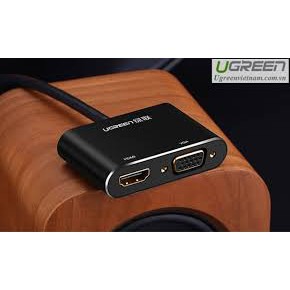 Cáp Thunderbolt - Mini Displayport to HDMI + VGA Ugreen 20422 - Hàng Chính Hãng