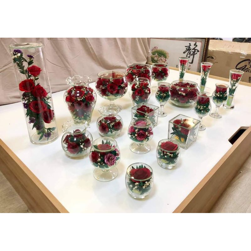 [ SIÊU HOT ] Hoa hồng tươi bất tử đựng trong thủy tinh pha lê sang trọng, độc đáo - Sản phẩm 100% made in Việt Nam.