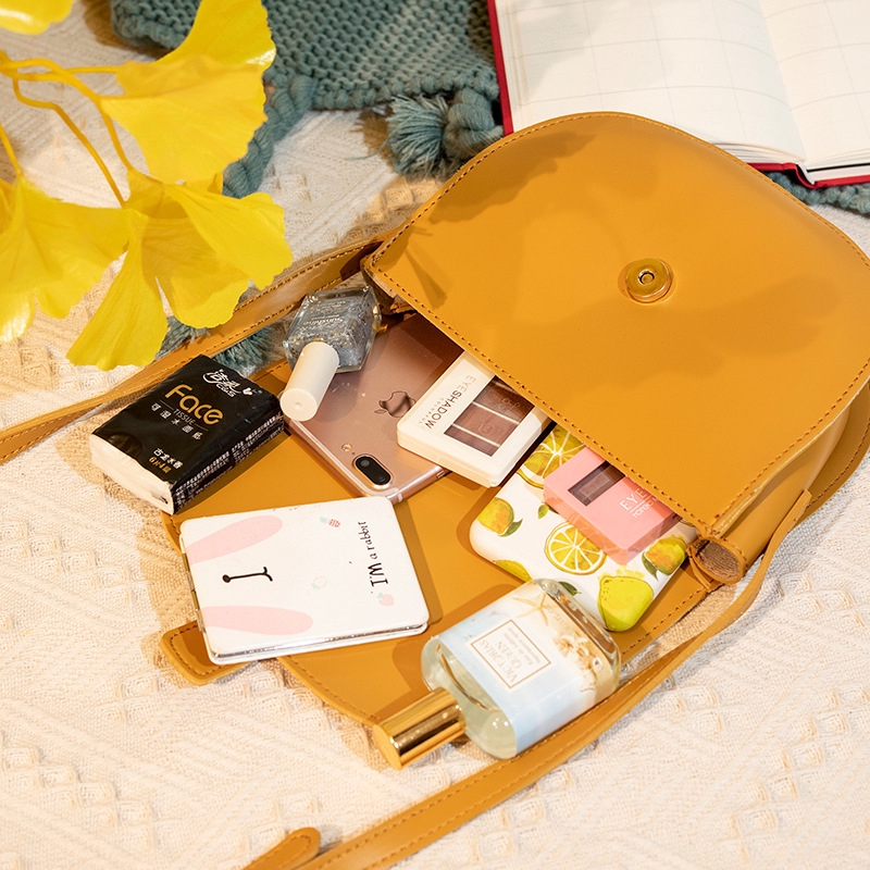 Túi Da Đeo Vai B1260 Màu Trơn Đơn Giản Thời Trang