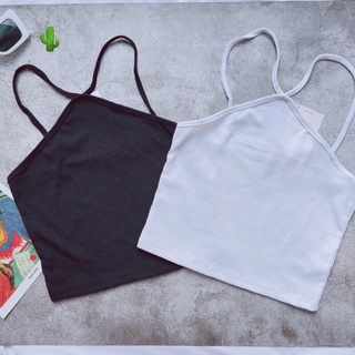 Áo thun lụa croptop lệch vai sát nách GB10090