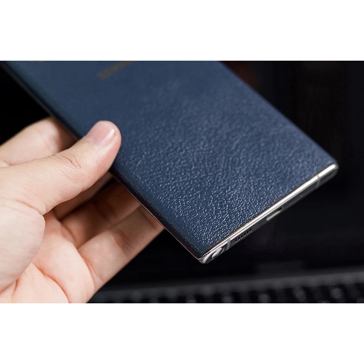 Miếng dán skin da thật cho Samsung Note 10plus Note 20 ultra S21 ultra S20 ultra s 22 ultra Note 9 8 S10 Plus