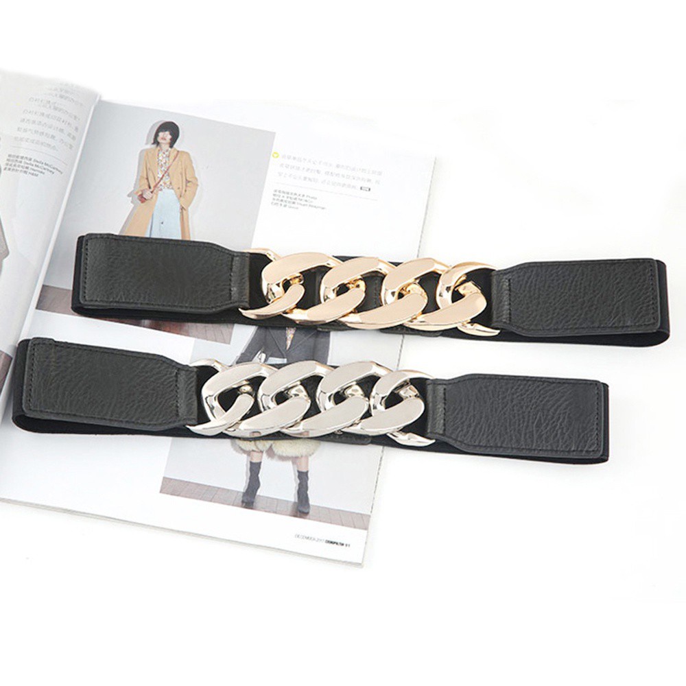 Thắt lưng da PU kiểu dáng thời trang phong cách gothic dành cho nữ