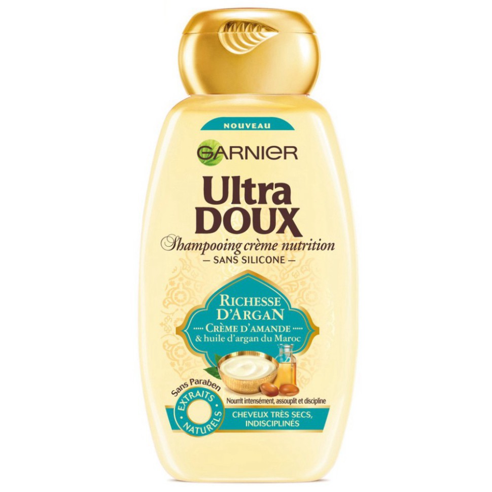 Dầu gội, xả 250ml/200ml Garnier Ultra Doux Nội địa Pháp U81