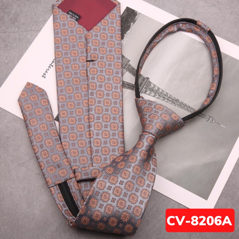 Cà vạt Nam bản to 8cm thắt sẵn họa tiết cao cấp, lịch sự, Cravat cao cấp, Calavat chú rể, Cavat công sở, dự tiệc