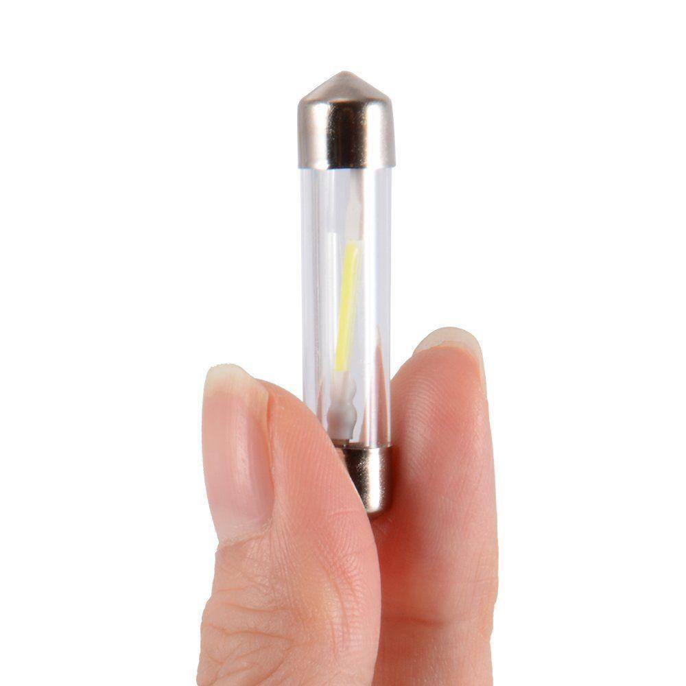 Set 2 Đèn LED Chiếu Biển Số Xe Hai Đầu Trong Suốt Ánh Sáng Trắng