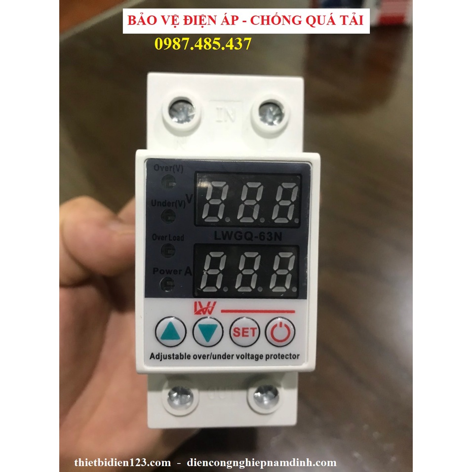 CHỐNG MẤT TRUNG TÍNH - BẢO VỆ ĐIỆN ÁP - CHỐNG QUÁ TẢI 2P 63A
