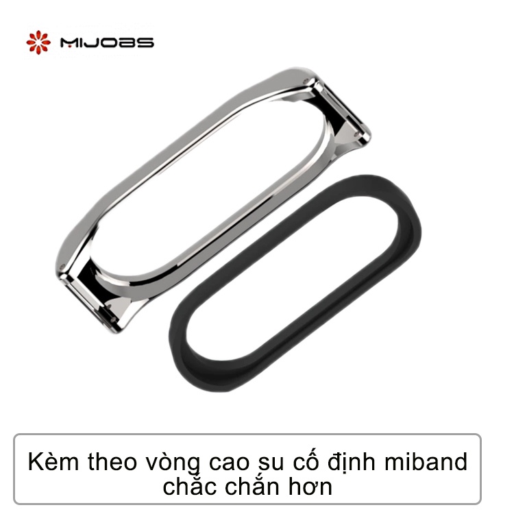 Dây đeo mi band 4 3 kim loại Pro Mijobs