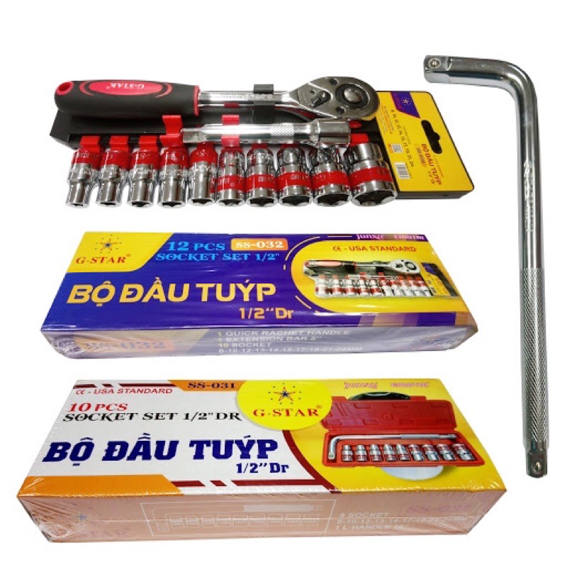 Bộ tuýp sữa chữa 12 món 1/2 GS chính hãng ( hàng đẹp giá rẻ )