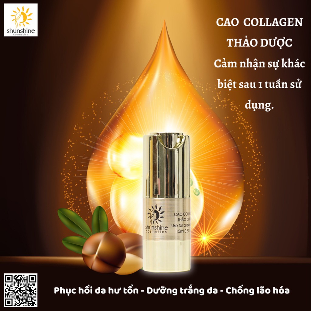 Shunshine Cosmetics cao collagen thảo dược làm đẹp da, da săn chắc, căng bóng ngậm nước ẩm | BigBuy360 - bigbuy360.vn
