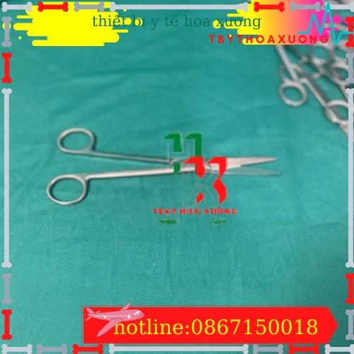 [Hàng Chính Hãng Parkistan] Kéo Y Tế Thẳng Nhọn 20cm- Kéo Cắt Chỉ