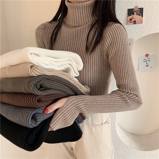 [Thanh lí hàng new] Áo len xỏ ngón gân cổ cao 5 phân chất đẹp mịn nhiều màu