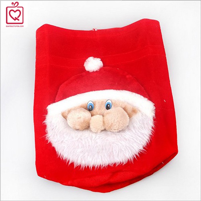 Túi đựng quà ông già Noel - túi quà giáng sinh vải nhung mềm 36 x 45cm