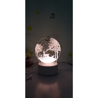 Đèn led 3D nguồn USB