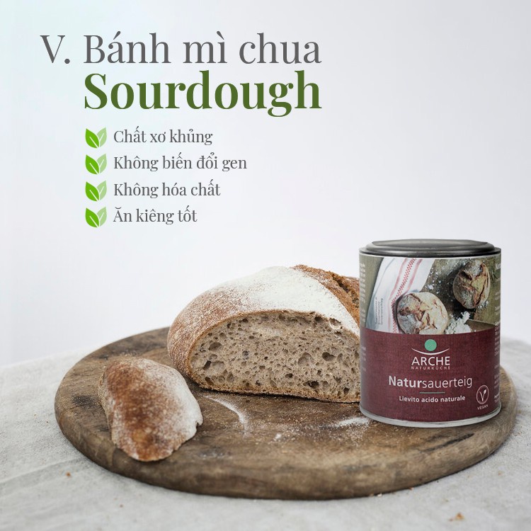 Men Sourdough Hữu Cơ Cao Cấp 125g Arche