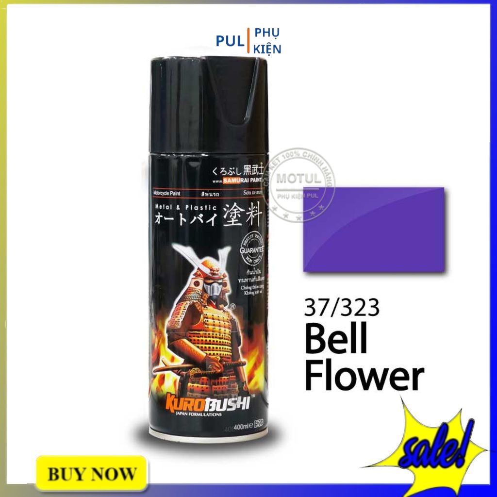 Sơn samurai màu hoa chuông 37/323 làm mới đẹp xe bám tốt chống gỉ sét hàng chính hãng