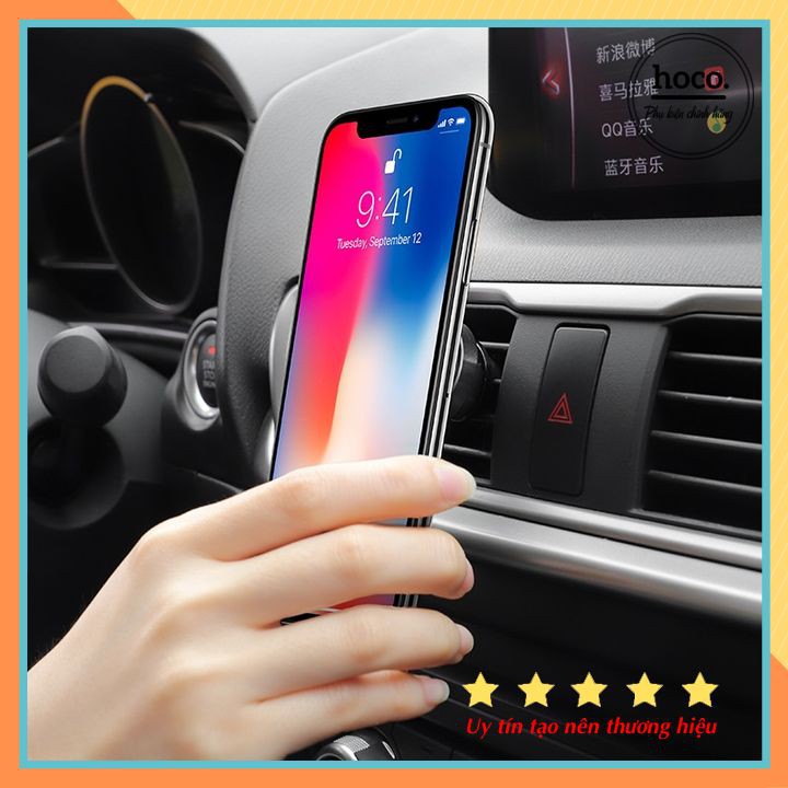 Giá Đỡ Hít Điện Thoại Gắn Cửa Gió Ô Tô Hoco CA47 Chính Hãng